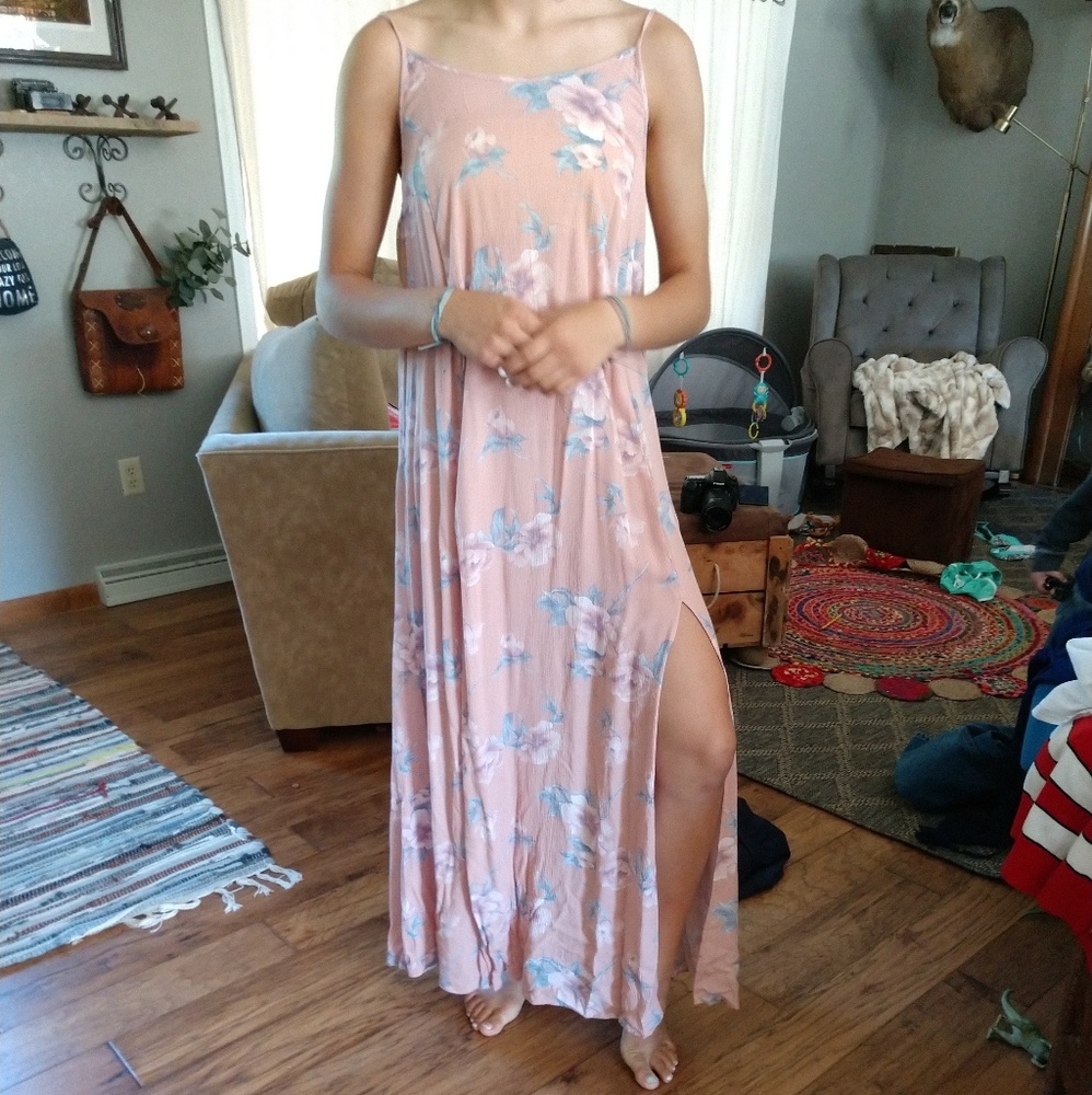Flower long dress